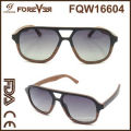2016 New Design Wholesale Sales of High Quality Wood UV 400ce Laminated Wooden Sunglasses